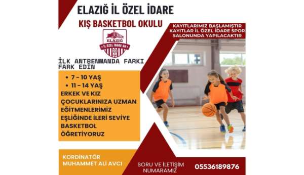 Elazığ İl Özel İdare SK, spor okulu eğitimlerine başlıyor