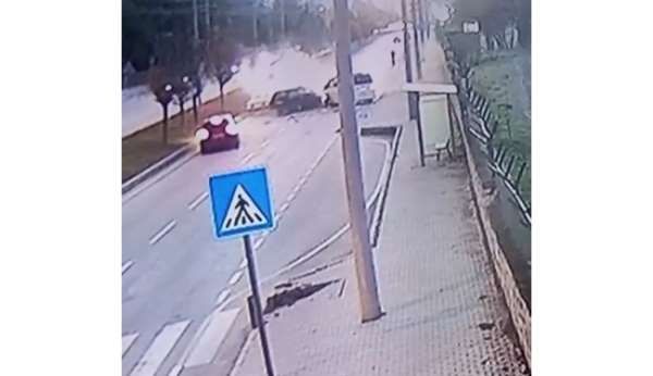 Burdur'daki feci kazanın güvenlik kamerası ortaya çıktı