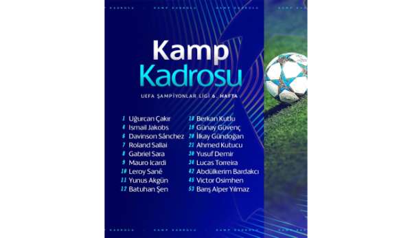 Galatasaray'ın, Monaco maçı kamp kadrosu belli oldu