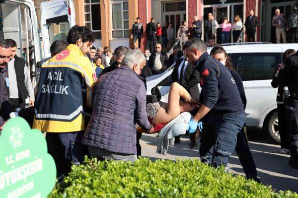 Saldırı anı an be an güvenlik kamerasına yansıdı