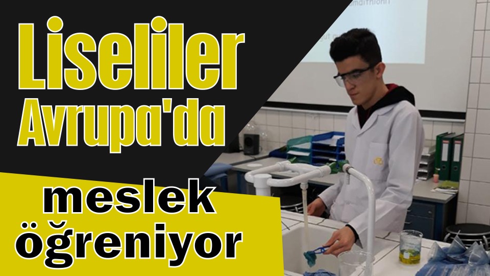 Samsun'daki liseliler Avrupa'da meslek öğreniyor