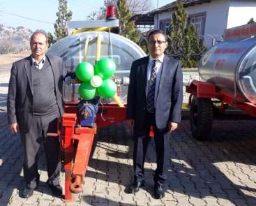 Alaşehir'de orman mahallelerine yangın söndürme tankeri 