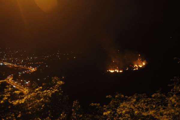 Giresun'da ki orman yangını