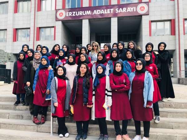 Şehit Hasan Yılmaz KAİHL Proje Okulu öğrencileri Adliye'de 