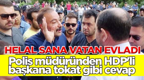 Polis müdüründen HDP'li başkana tokat gibi cevap 