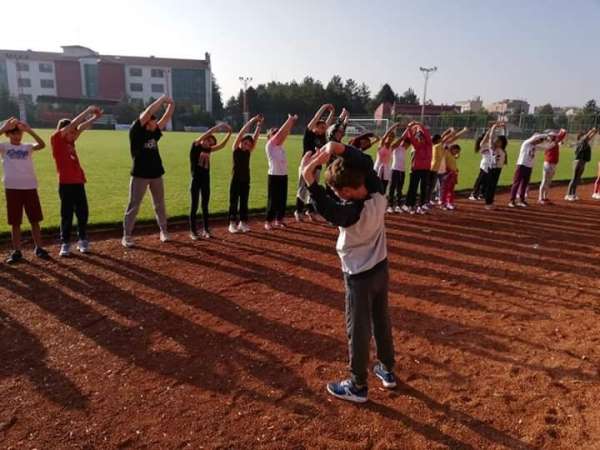 Minik sporcular Türkiye Şampiyonası'na hazırlanıyor 
