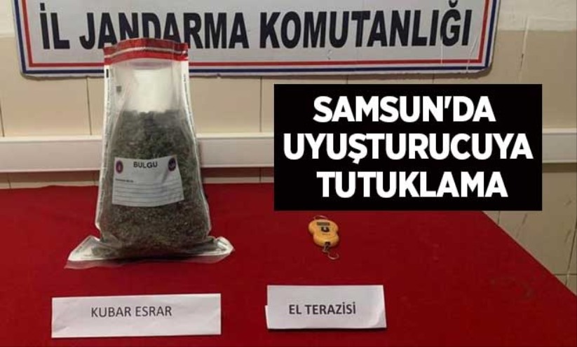 Samsun'da uyuşturucuya tutuklama