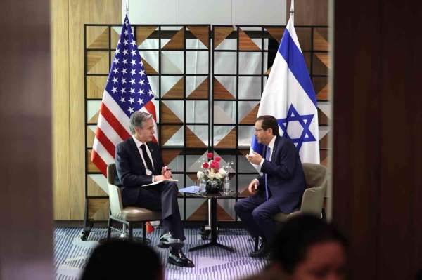 Herzog: 'Desteğiniz, İsrail'in güvenliğine olan kararlı bağlılığınız ve İsrail'in bu savaşı kazanmasını sağlad