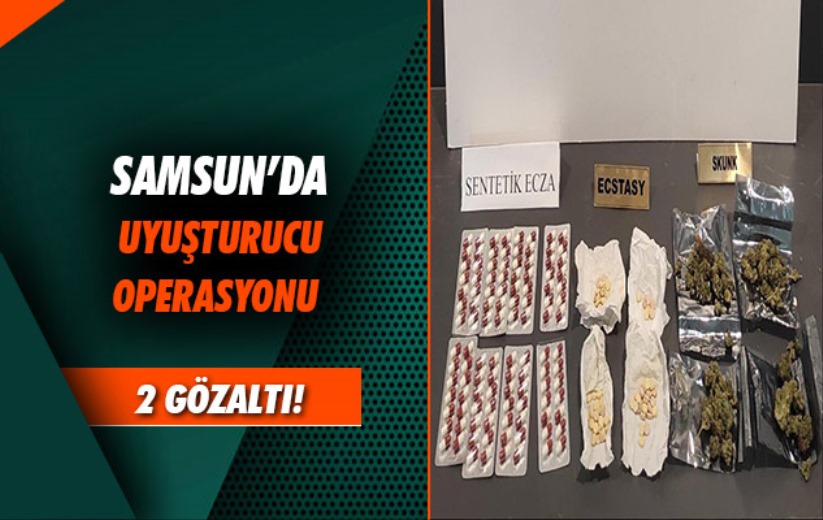 Samsun'da 2 kişi uyuşturucuyla yakalandı