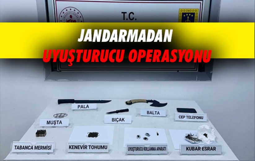Samsun'da Jandarmadan uyuşturucu operasyonu