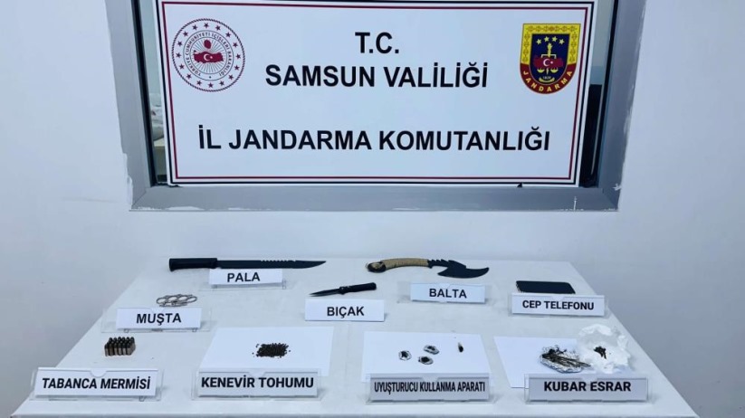 Samsun'da Jandarmadan uyuşturucu operasyonu