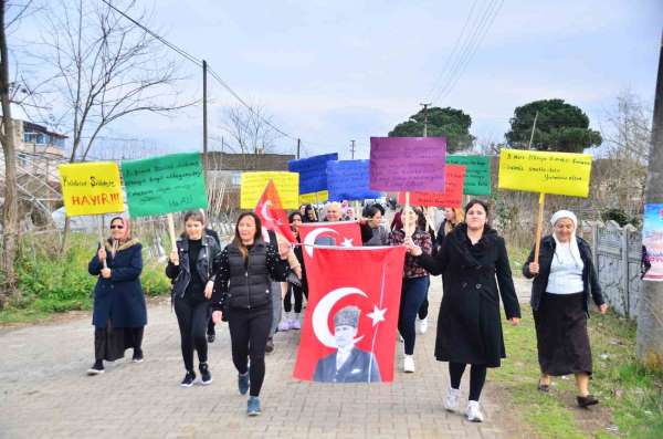 Samsun'da 8 Mart Dünya Emekçi Kadınlar Günü yürüyüşü