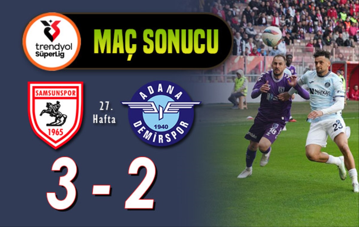 Samsunspor, Adana Demirspor'u affetmedi