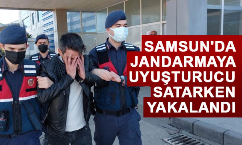 Samsun'da jandarmaya uyuşturucu satarken yakalandı - Samsun haber