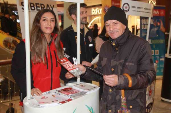 Ordu'da polis ekipleri, halkın güvenliği için bilgilendirdi