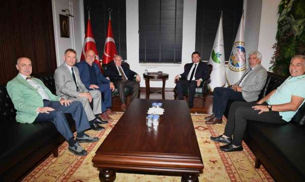 Bursaspor yönetiminden Başkan Aydın'a ziyaret
