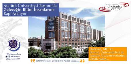Atatürk Üniversitesi, Boston'da geleceğin bilim insanlarına kapı aralıyor