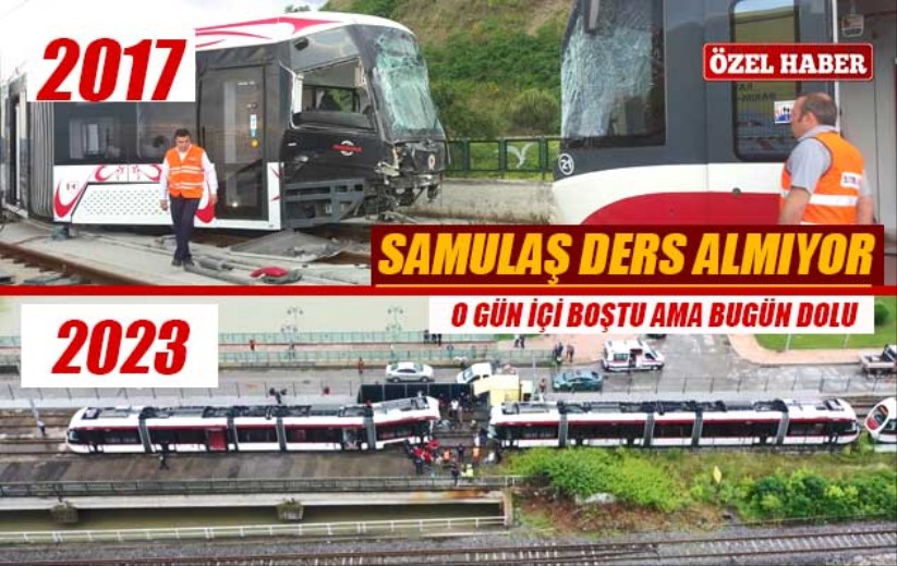 Samsun'da tramvay kazası sonrası ulaşım ring hattıyla ücretsiz sağlanacak