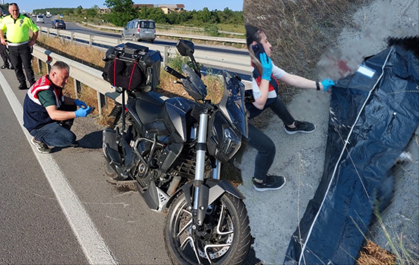 Bariyere çarpan motosiklet 400 metre sürüklendi, sürücü hayatını kaybetti