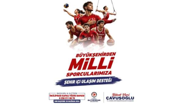 Denizli Büyükşehirden milli sporculara ücretsiz ulaşım desteği