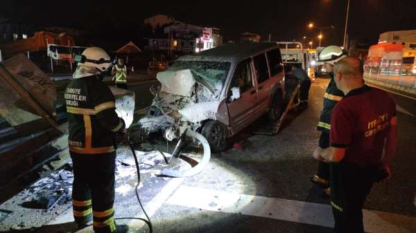Çiftlikköy'de trafik kazası: 1 yaralı