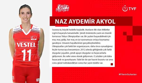 Naz Aydemir Akyol: 'En iyi oyunumuzu ortaya koymamız gerekiyor'