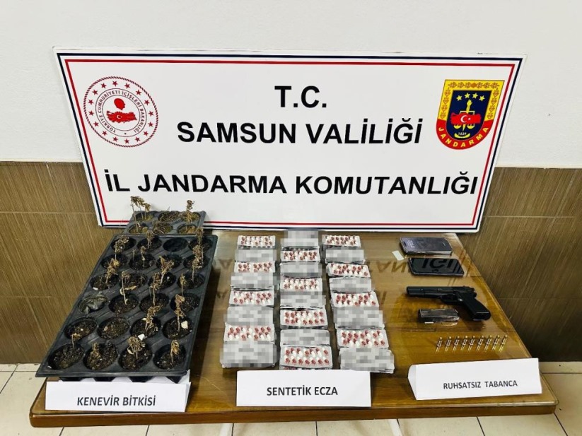 Samsun'da Jandarmadan 2 ayrı uyuşturucu operasyonu