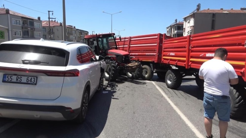 Samsun'da trafik kazası: 2 yaralı