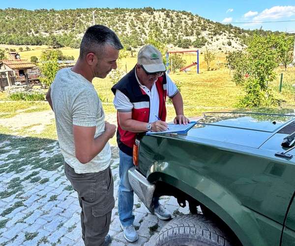 Kütahya'da çiftçilere 2025 yılı ÇKS askı icmalleri dağıtıldı