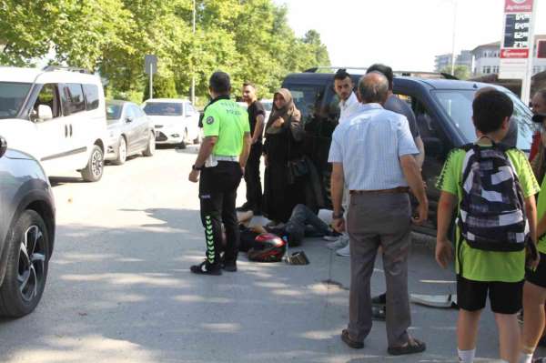 Çarşamba'da otomobille motosiklet çarpıştı: 1 yaralı