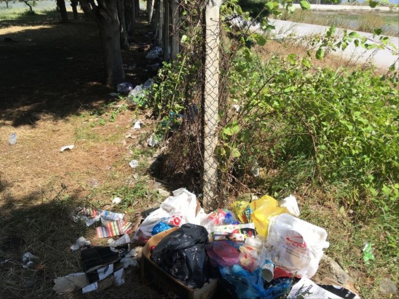 Samsun'da kamp ve piknik alanındaki çöpler tepki çekti