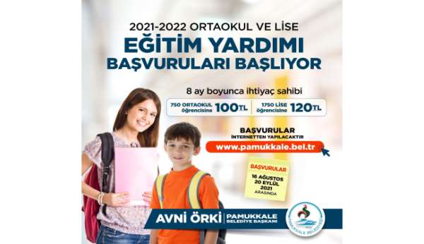 Eğitim yardımı başvuru tarihleri belli oldu