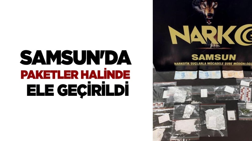 Samsun'da paketler halinde ele geçirildi