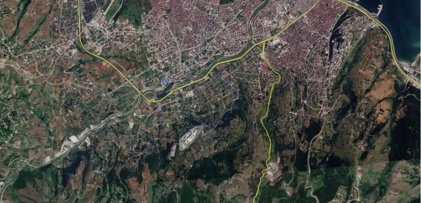 Samsun Şehir Hastanesi yolunda köprü ve kavşak çalışmaları sürüyor