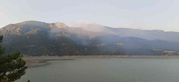 Sinop'taki orman yangınına havadan ve karadan müdahale sürüyor