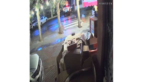 Güvenlik görevlisini görevi başındayken hayattan koparan kazanın görüntüleri ortaya çıktı