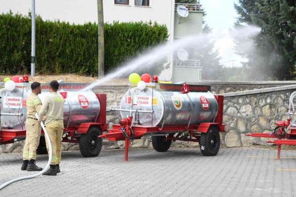Kastamonu'da yangına hassas köylere 16 su söndürme tankeri dağıtıldı