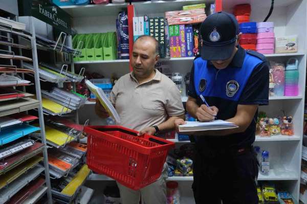 Terme'de okul alışverişine sıkı denetim
