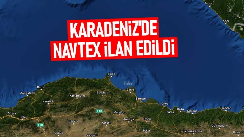 Karadeniz'de NAVTEX ilan edildi