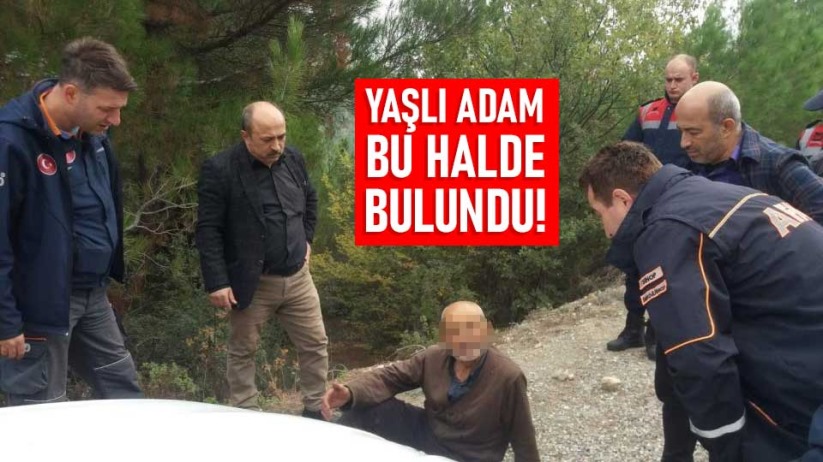 Yaşlı adam ormanda bulundu