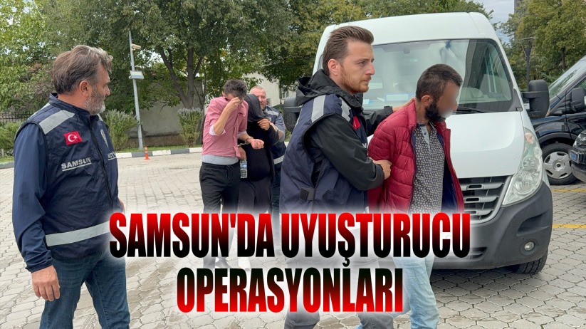 Samsun'da uyuşturucu operasyonları: 3 gözaltı
