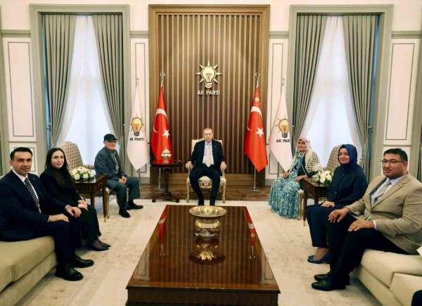 Cumhurbaşkanı Erdoğan, Mersinli şehit ailesini kabul etti