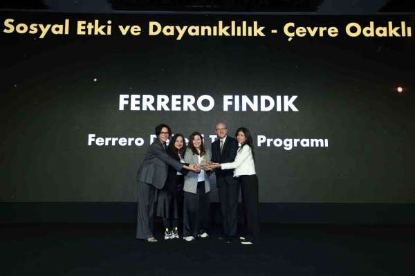 Ferrero Değerli Tarım Programı, iyi tarım uygulamalarıyla 'Sürdürülebilir İş Ödülü' aldı