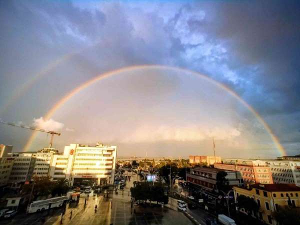 Yağmur sonrası Samsun'dan kartpostallık manzara