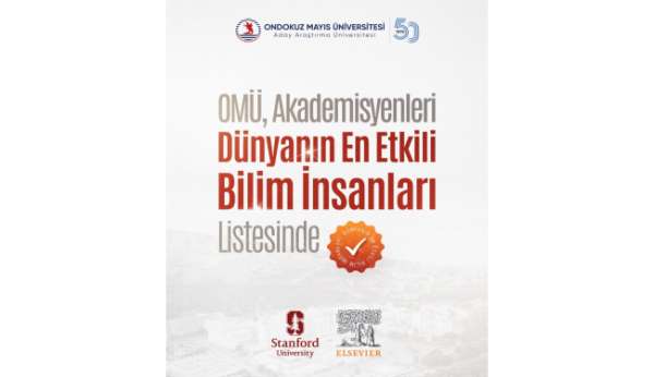 OMÜ'lü 18 akademisyen 'Dünyanın En Etkili Bilim İnsanları Listesi'nde