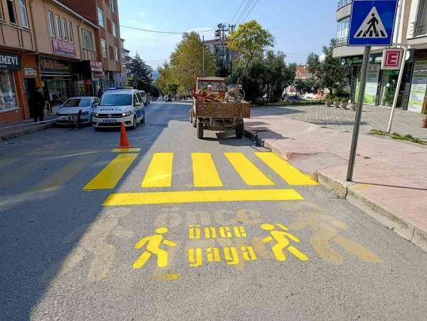 Sinop'ta yaya geçitleri yenileniyor