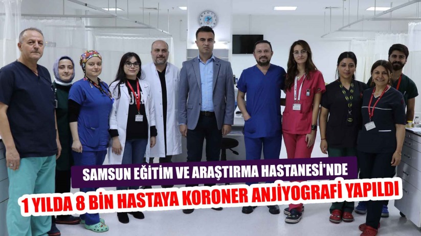 Eğitim ve Araştırma Hastanesi'nde 8 bin hastaya koroner anjiyografi yapıldı