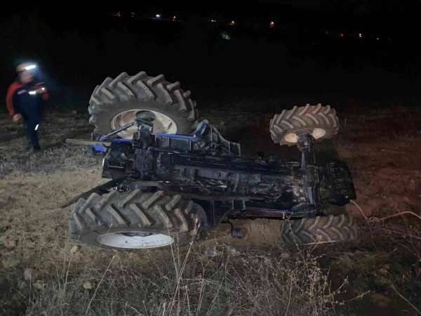 Amasya'da traktör devrildi: 1 yaralı