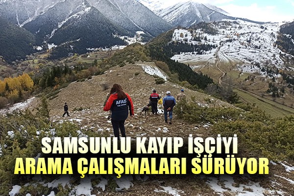 Artvin'de kayıp işçiyi arama çalışmaları sürüyor