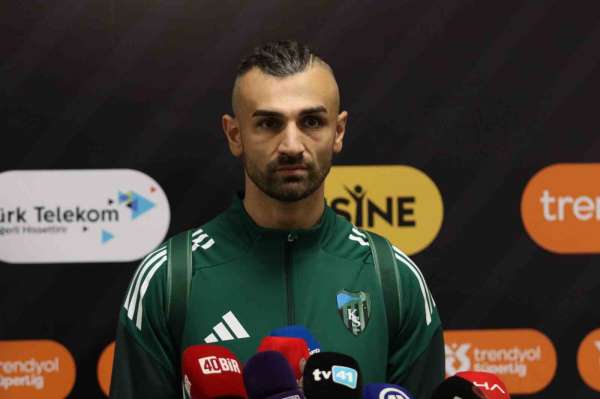 Serdar Dursun: 'Kocaelispor ve taraftarı karşısında oynamak kolay değil'